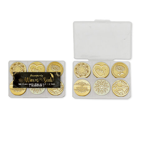 Stamperia  Set of 6 Seals Everyday (WAXSL01) Stamperia  Set of 6 Seals Everyday (WAXSL01)