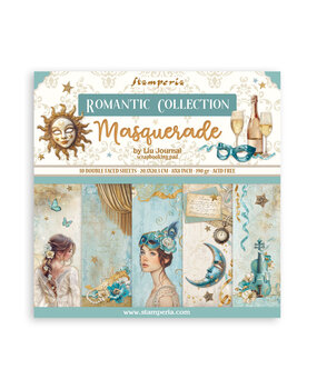 Stamperia Masquerade 8x8 Inch Paper Pack (SBBS121)