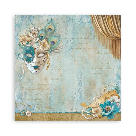 Stamperia Masquerade 12x12 Inch Single Face Paper Pack (SBBXLB20)