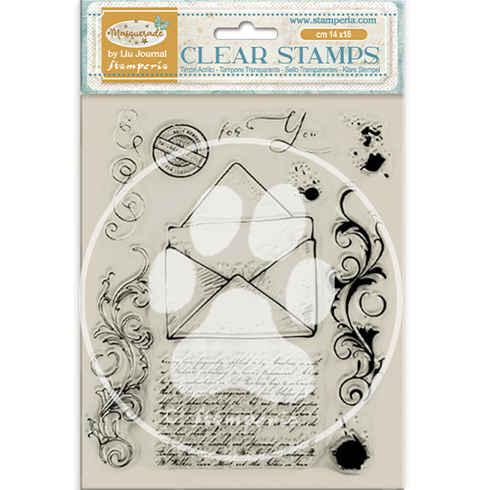 Stamperia Masquerade Clear Stamps Letter (WTK210) Stamperia Masquerade Clear Stamps Letter (WTK210)