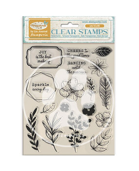 Stamperia Masquerade Clear Stamps Flowers And Labels (WTK214) Stamperia Masquerade Clear Stamps Flowers And Labels (WTK214)