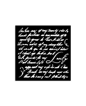 Stamperia Masquerade Thick Stencil 12x12cm Handwriting (KSTDS10) Stamperia Masquerade Thick Stencil 12x12cm Handwriting (KSTDS10)