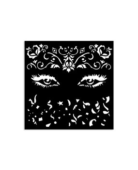 Stamperia Masquerade Thick Stencil 12x12cm Eyes (KSTDS12)