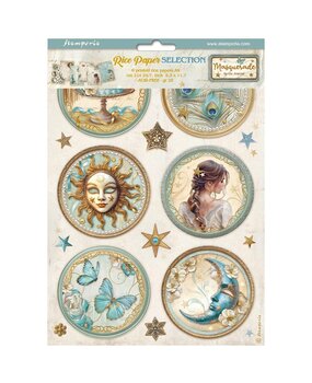 Stamperia Masquerade A4 Rice Paper Selection (DFSA4XMS) Stamperia Masquerade A4 Rice Paper Selection (DFSA4XMS)