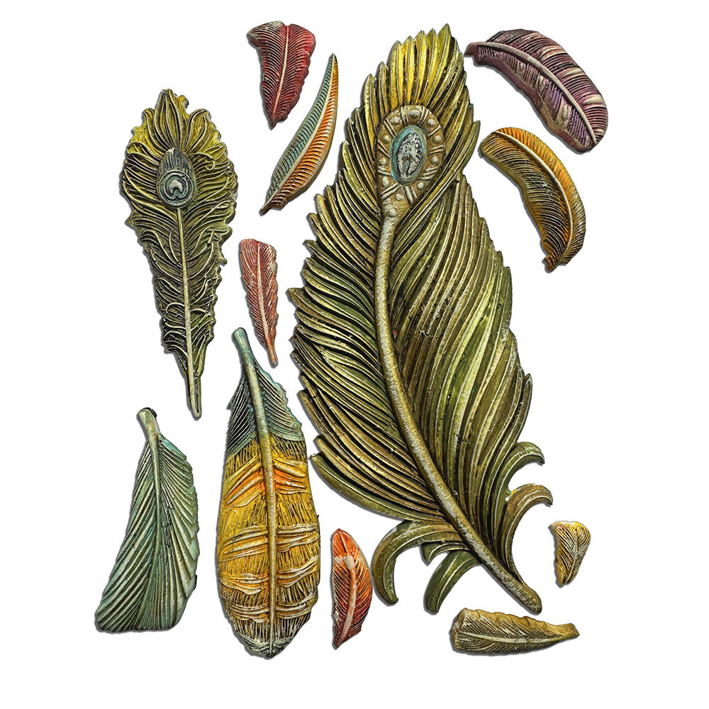 Stamperia Masquerade Silicon Mould A5 Feathers (KACMA552) Stamperia Masquerade Silicon Mould A5 Feathers (KACMA552)