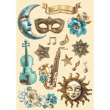 Stamperia Masquerade Wooden Shapes A5 (KLSP178)