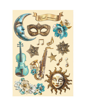 Stamperia Masquerade Wooden Shapes A5 (KLSP178)