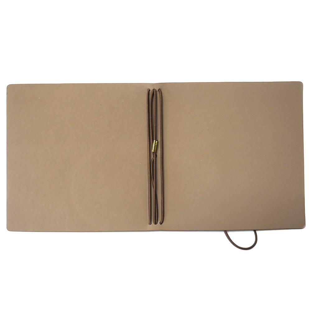 Elizabeth Craft Designs Hinged to the Past Stonewashed Brown Square XL Art Journal (AJ05)