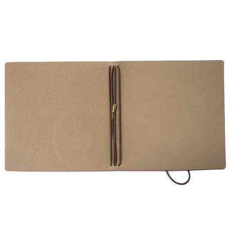 Elizabeth Craft Designs Hinged to the Past Stonewashed Brown Square XL Art Journal (AJ05)