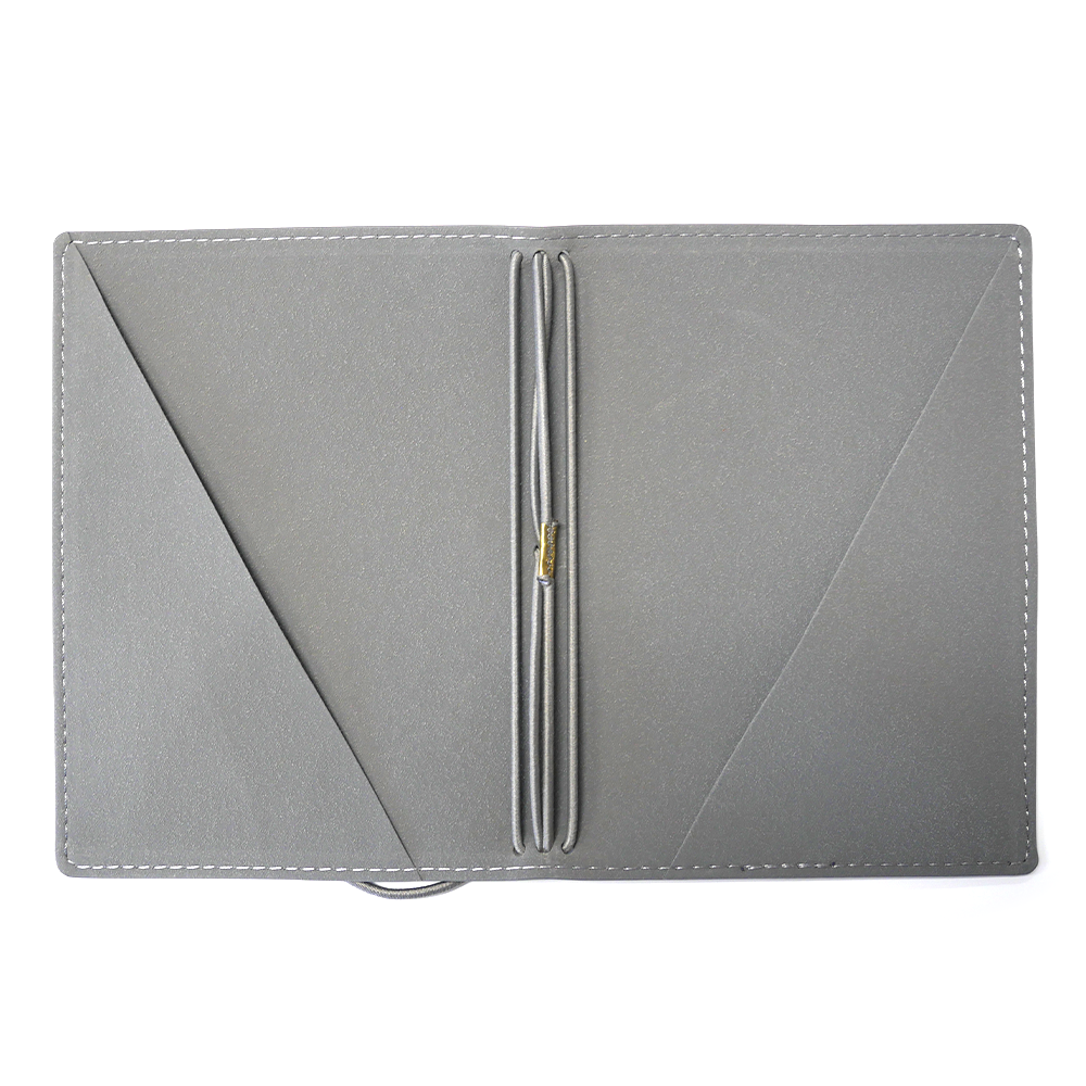 Elizabeth Craft Designs Hinged to the Past Stonewashed Grey Passport Art Journal (AJ08)