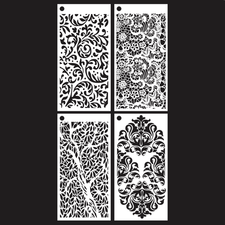 Elizabeth Craft Designs Hinged to the Past Journal Stencils (S055) Elizabeth Craft Designs Hinged to the Past Journal Stencils (S055)