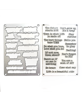 Elizabeth Craft Designs Hinged to the Past Stamp & Dies Journal Phrases 4 (CSD390) Elizabeth Craft Designs Hinged to the Past Stamp & Dies Journal Phrases 4 (CSD390)