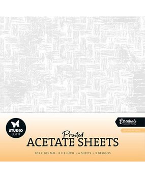 Studio Light Essentials Acetate Sheets 8x8 Inch Textured Patterns (SL-ES-ACS11) Studio Light Essentials Acetate Sheets 8x8 Inch Textured Patterns (SL-ES-ACS11)