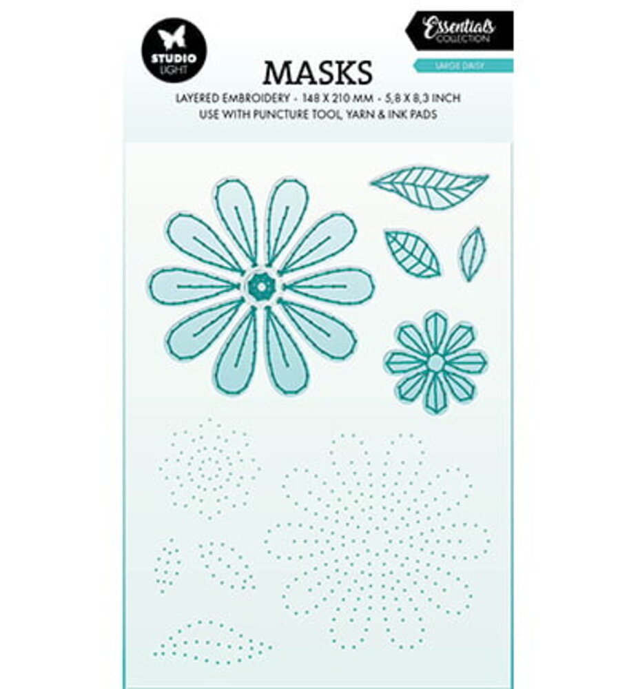 Studio Light Essentials Large Daisy Embroidery Masking Stencil (SL-ES-MASK344)