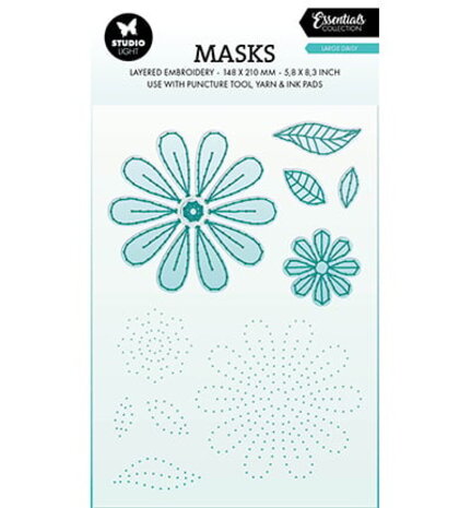 Studio Light Essentials Large Daisy Embroidery Masking Stencil (SL-ES-MASK344)
