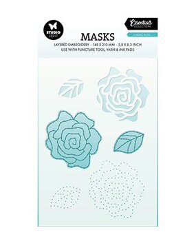 Studio Light Essentials Classic Rose Embroidery Masking Stencil (SL-ES-MASK345) Studio Light Essentials Classic Rose Embroidery Masking Stencil (SL-ES-MASK345)
