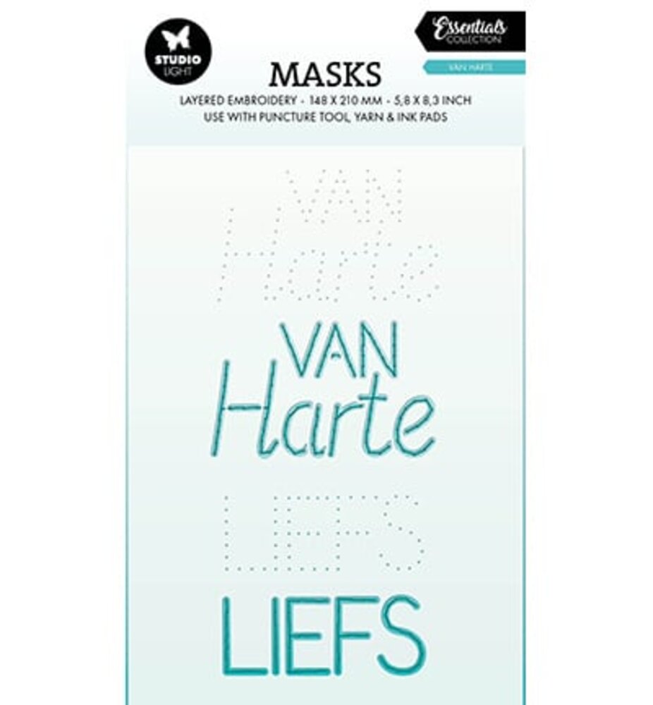 Studio Light Essentials Van Harte Embroidery Masking Stencil (SL-ES-MASK346)