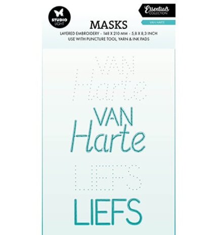 Studio Light Essentials Van Harte Embroidery Masking Stencil (SL-ES-MASK346)