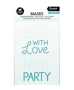 Studio Light Essentials With Love Embroidery Masking Stencil (SL-ES-MASK347)