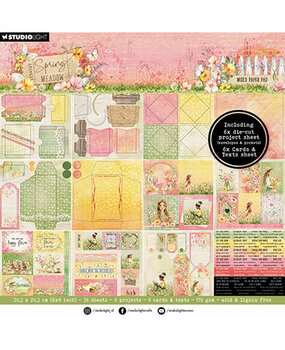 Studio Light Spring Meadow 8x8 Inch Mixed Paper Pad (SL-SM-MPP269) Studio Light Spring Meadow 8x8 Inch Mixed Paper Pad (SL-SM-MPP269)