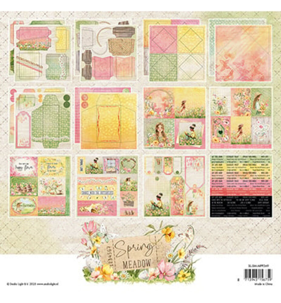 Studio Light Spring Meadow 8x8 Inch Mixed Paper Pad (SL-SM-MPP269) Studio Light Spring Meadow 8x8 Inch Mixed Paper Pad (SL-SM-MPP269)