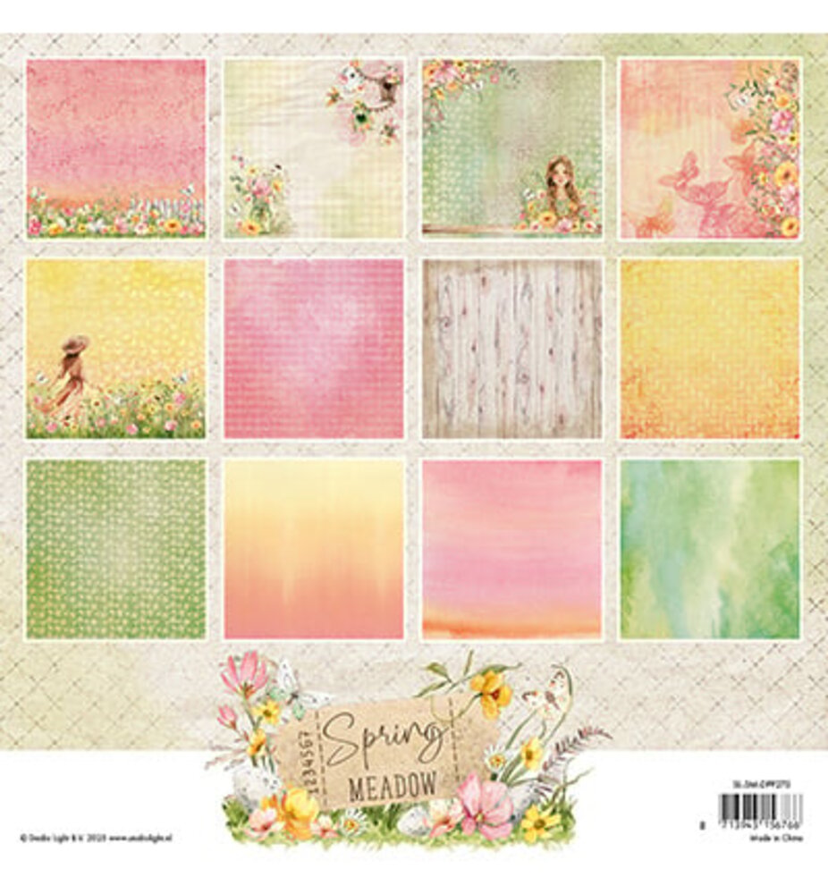 Studio Light Spring Meadow 8x8 Inch Background Paper Pad (SL-SM-DPP270) Studio Light Spring Meadow 8x8 Inch Background Paper Pad (SL-SM-DPP270)