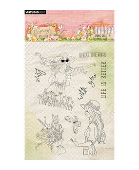 Studio Light Spring Meadow Clear Stamp Spring Girls (SL-SM-STAMP772) Studio Light Spring Meadow Clear Stamp Spring Girls (SL-SM-STAMP772)