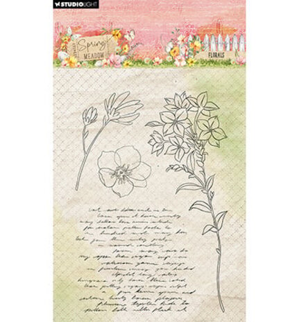 Studio Light Spring Meadow Clear Stamp Florals (SL-SM-STAMP773) Studio Light Spring Meadow Clear Stamp Florals (SL-SM-STAMP773)