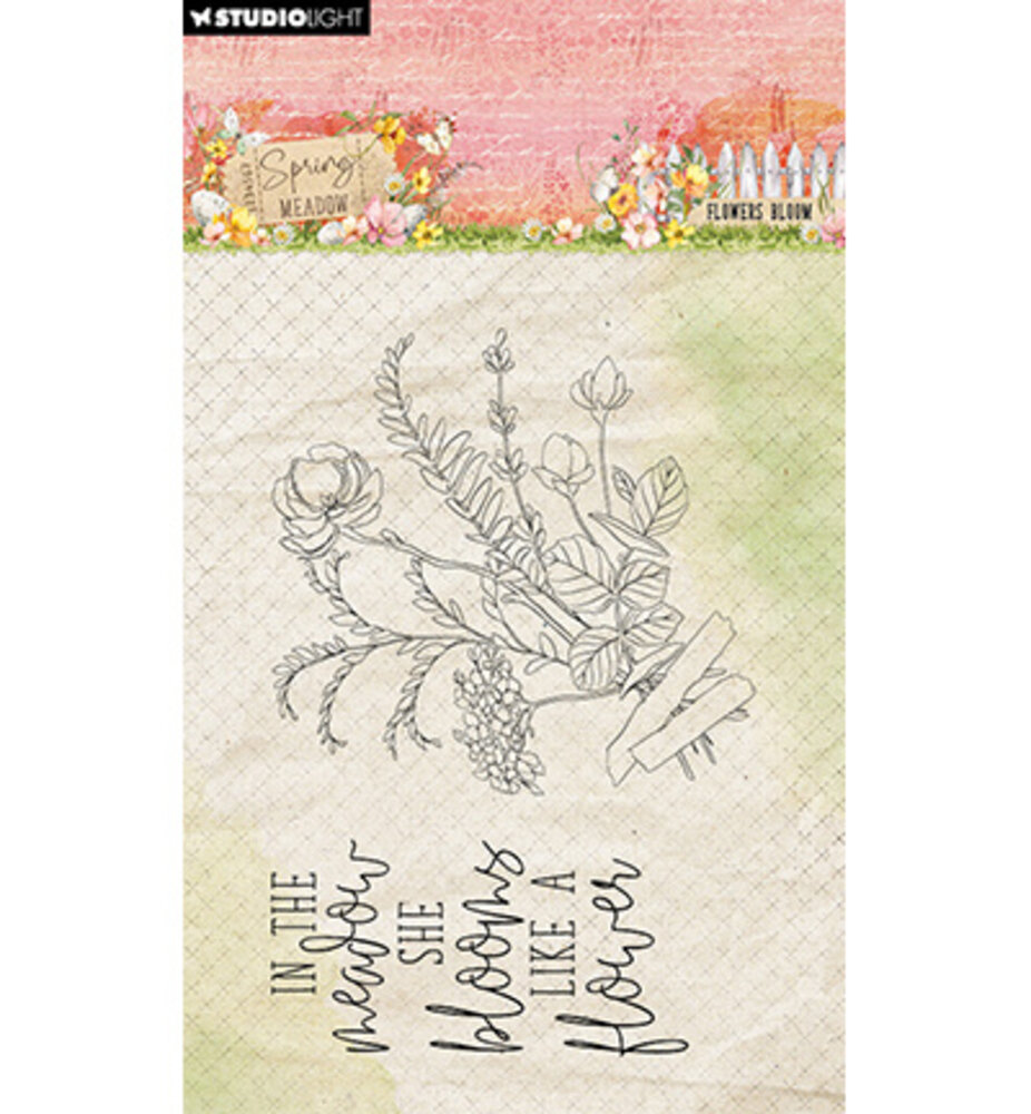 Studio Light Spring Meadow Clear Stamp Flower Bloom (SL-SM-STAMP775) Studio Light Spring Meadow Clear Stamp Flower Bloom (SL-SM-STAMP775)