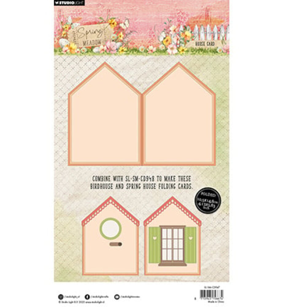 Studio Light Spring Meadow Snijmal House Card (SL-SM-CD947) Studio Light Spring Meadow Snijmal House Card (SL-SM-CD947)