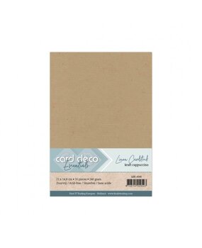 Card Deco Linen Cardstock Cappuccino 10 Vel A5 (LKK-A545)