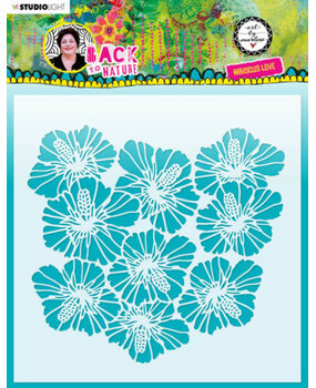 Studio Light Back To Nature Masking Stencil Hibiscus Love (ABM-BTN-MASK86) Studio Light Back To Nature Masking Stencil Hibiscus Love (ABM-BTN-MASK86)