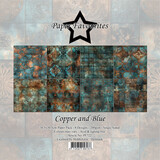 Paper Favourites Copper And Blue 12x12 Inch Paper Pack (PF722)