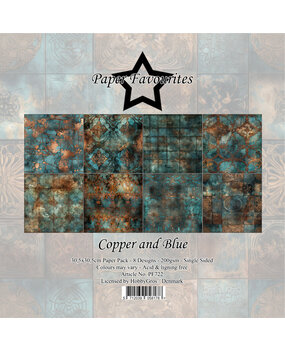 Paper Favourites Copper And Blue 12x12 Inch Paper Pack (PF722) Paper Favourites Copper And Blue 12x12 Inch Paper Pack (PF722)