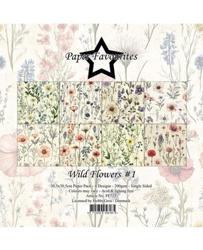 Paper Favourites Wild Flower 12x12 Inch Paper Pack (PF723) Paper Favourites Wild Flower 12x12 Inch Paper Pack (PF723)