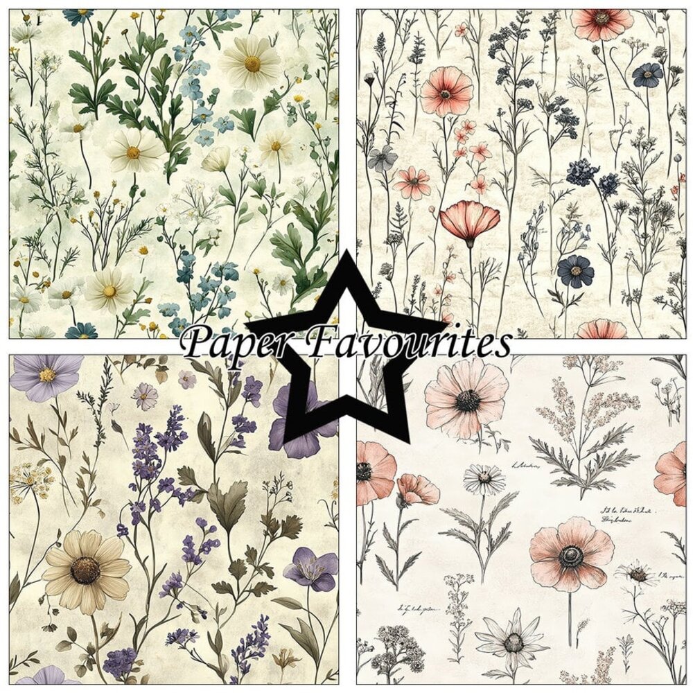 Paper Favourites Wild Flower 12x12 Inch Paper Pack (PF723)