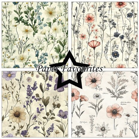 Paper Favourites Wild Flower 12x12 Inch Paper Pack (PF723)