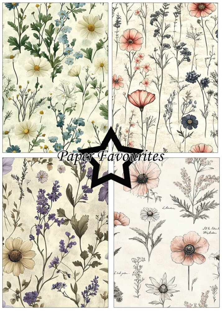 Paper Favourites Wild Flower A5 Paper Pack (PFA164) Paper Favourites Wild Flower A5 Paper Pack (PFA164)