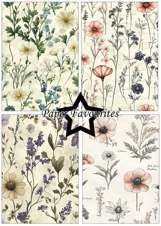 Paper Favourites Wild Flower A5 Paper Pack (PFA164) Paper Favourites Wild Flower A5 Paper Pack (PFA164)