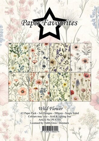 Paper Favourites Wild Flower A5 Paper Pack (PFA164) Paper Favourites Wild Flower A5 Paper Pack (PFA164)
