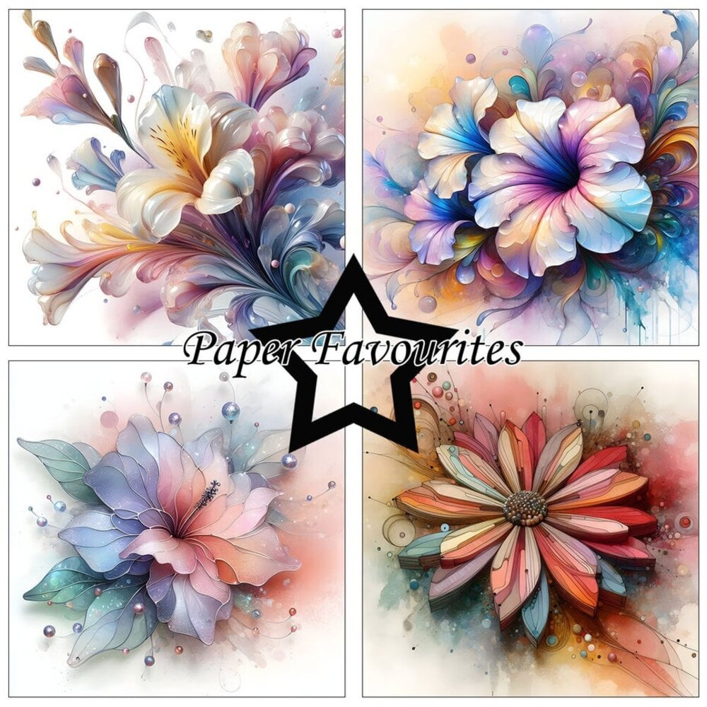 Paper Favourites Abstract Flowers 6x6 Inch Paper Pack (PF521) Paper Favourites Abstract Flowers 6x6 Inch Paper Pack (PF521)