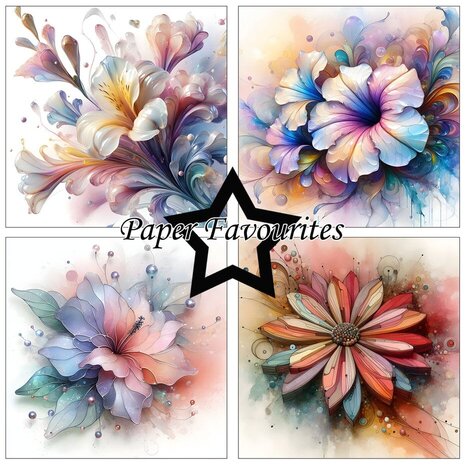 Paper Favourites Abstract Flowers 6x6 Inch Paper Pack (PF521) Paper Favourites Abstract Flowers 6x6 Inch Paper Pack (PF521)
