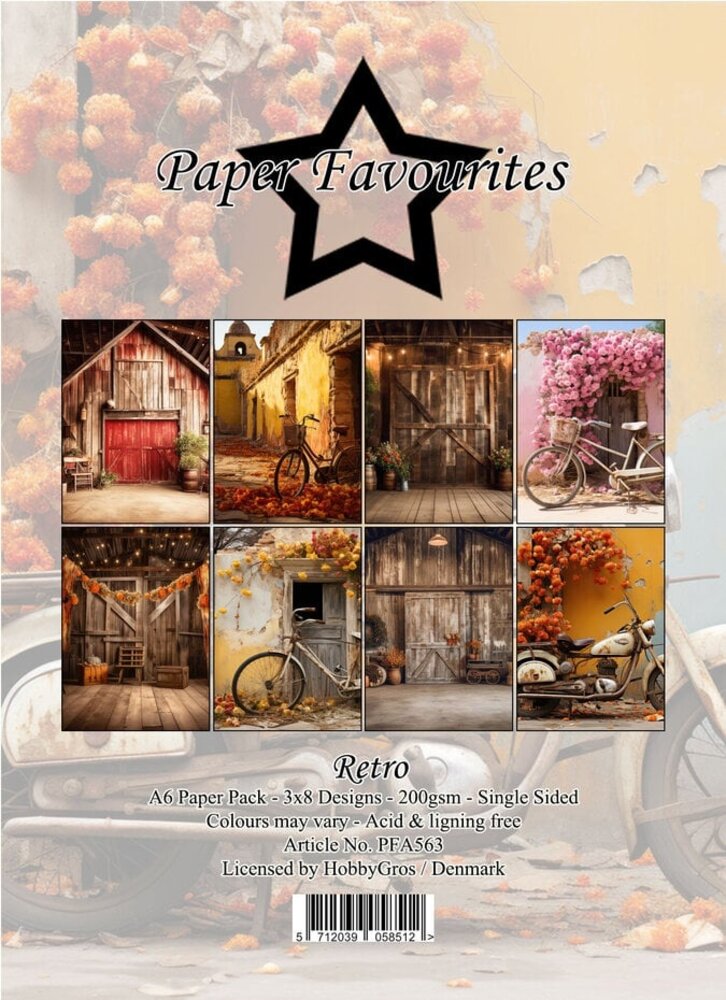 Paper Favourites Retro A6 Paper Pack (PFA563) Paper Favourites Retro A6 Paper Pack (PFA563)
