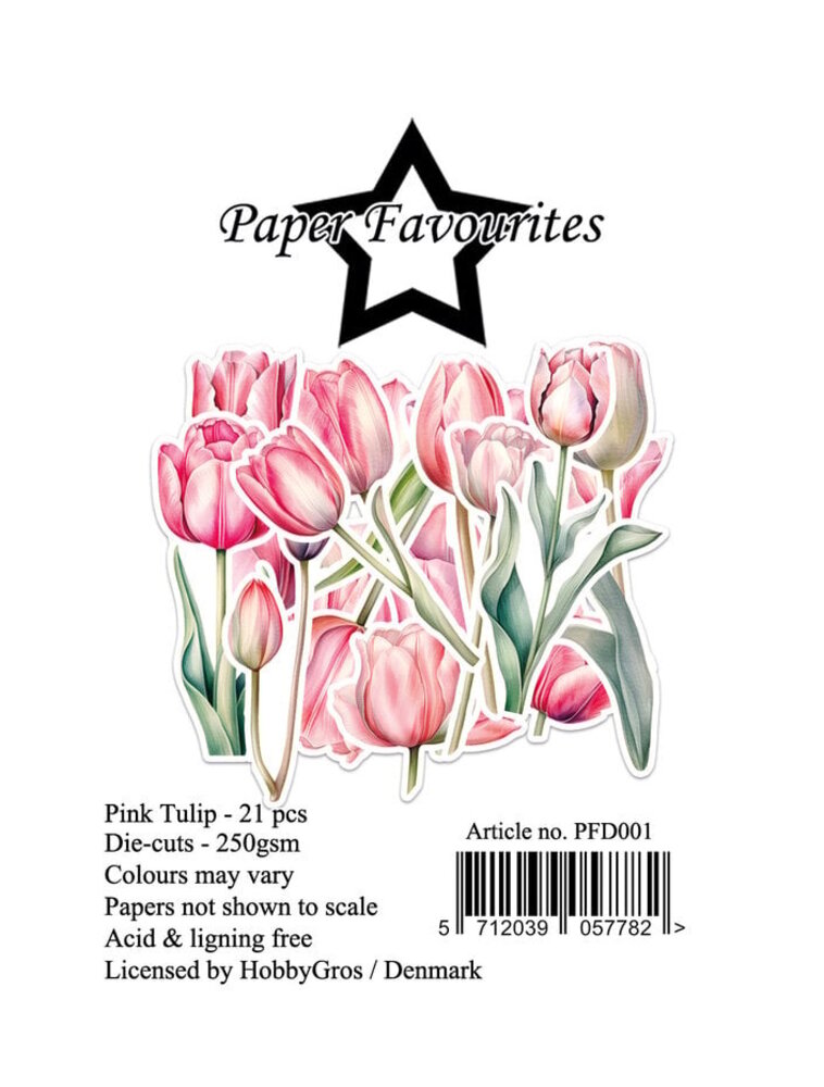 Paper Favourites Die-Cuts Pink Tulip (PFD001) Paper Favourites Die-Cuts Pink Tulip (PFD001)