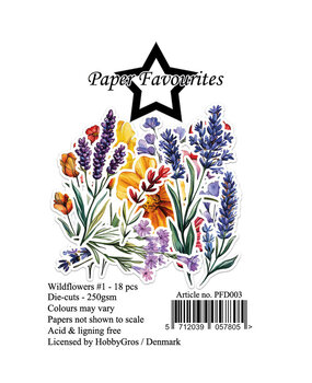 Paper Favourites Die-Cuts Wildflowers #1 (PFD003)