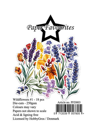 Paper Favourites Die-Cuts Wildflowers #1 (PFD003)