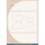 Card Deco Folding Card Stencil Flutters (CDEST052)