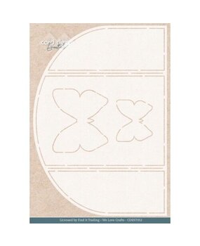Card Deco Folding Card Stencil Flutters (CDEST052)