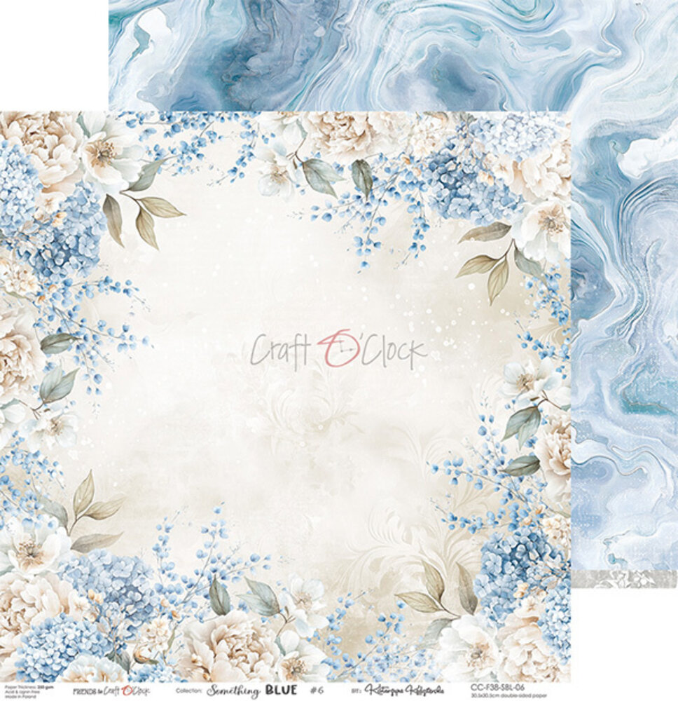 Craft O'Clock Something Blue 12x12 Inch Paper Set (CC-F38-SBL-00) Craft O'Clock Something Blue 12x12 Inch Paper Set (CC-F38-SBL-00)