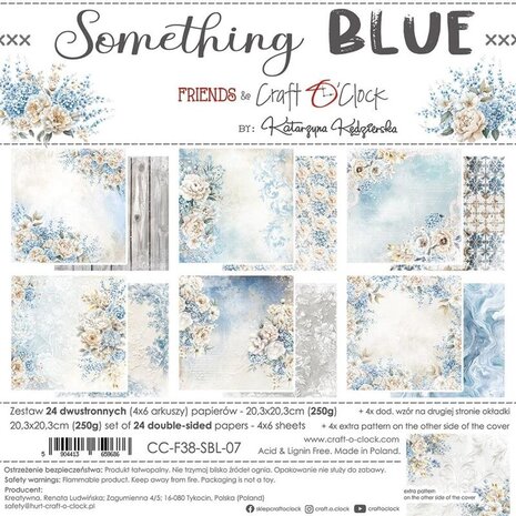 Craft O'Clock Something Blue 8x8 Inch Paper Set (CC-F38-SBL-07) Craft O'Clock Something Blue 8x8 Inch Paper Set (CC-F38-SBL-07)